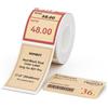 NIIMBOT Etichette rosse e nere per stampante B21Pro, 50 x 80 mm, 95 etichette