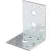 Alberts 332976 Squadretta di giunzione | zincata con procedimento Sendzimir | 60 x 80 x 60 mm | Set da 6
