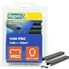 Rapid VR22 Confezione da 1100 Anelli Zincati per Recinzioni e Reti 5-11 mm | Realizzati in Acciaio Zincato, per Fissaggi all'Aperto, Compatibili con le Pinze Rapid FP20 e FP222