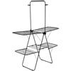 Amig - Stendibiancheria verticale Mod. Aeria TowerPro - Acciaio e polipropilene - Stendino pieghevole - Apertura e chiusura facili - 29 m di spazio di stenditura - 160x68x205 cm - Colore nero