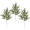 Flair Flower Ramo di abete artificiale, 60 cm, set di 3 rami decorativi, colore verde abete, corona dell'Avvento, accessorio decorativo per ghirlanda, decorazione natalizia, gambo artificiale, fiori artificiali
