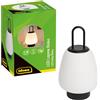 Idena 31877 - Lampada LED Riako in bianco e nero, lampada da tavolo ricaricabile per interni, circa 29 cm, lampada da tavolo dimmerabile con 3 modalità