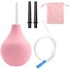 MIVAIUN 225 ML Clistere pera silicone per Uomini Donne, Doccia Morbida Confortevole Design, 2 x Ugelli Comodi e Staccabili e 1 x Morbido Ugelli, Lavaggio Intestinale, Borsa Inclusa
