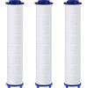 HAPPUP Set di 3 filtri in cotone PP con perle di solfito di calcio per soffione doccia HAPPUP, cartuccia sedimenti filtrati, filtro per soffione doccia 10,5x2 cm