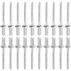 DTGN 3,2mm x 10mm (DxL) Ciechi Rivetti - 50pz - Buono per Macchine Unione - 304 Inossidabile Acciaio Cupola Chiuso Fine Rivetto