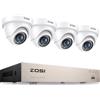 ZOSI H.265+ Kit Telecamera Sorveglianza Esterna IP66 DVR 8CH 5MP Lite | Rilevamento IA Persona/Veicolo/Movimento, Visione Notturna 24m, Avviso via Email, App Gratuita, Registrazione 24/7, SENZA HDD