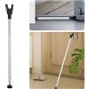JJoexyfit Spranga di sicurezza per porta scorrevole in vetro, barra di sicurezza per porta del patio e appartamento (bianca)