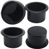 VBGURR 4 portabicchieri in plastica, diametro 88 mm, colore nero, per divano, tavolo, auto, camper, roulotte, barca e sedili cinematografici, portabicchieri per auto