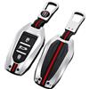 Happyit Cover Chiavi Auto in Lega di Zinco per Peugeot 3008 208 308 508 408 307 4008 per Citroen C4 C4L C3 C6 Picasso DS3 DS4 DS5 3 Pulsanti (A, Argento)