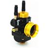 AKSYZ Carburatore PHBG, 17 mm/19 mm/21 mm, compatibile con motori Minarelli Keeway Peugeot Piaggio a 2 tempi per scooter, Oro/Rosso/Blu (Oro, 17 mm)