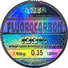 LAZER LINE Filo da Pesca Trasparente Fluorocarbon 100m DIA 0,35mm Test 7,9kg - Lenza da Pesca Trota Lago Carpa Luccio - Lenze Spinning per Aqua Dolce e Salata - Method Feeder Kit - Fishing Accessories