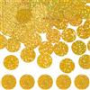 GORGECRAFT 500 pz di Paillettes Rotonde Piatte da 25mm con Foro Superiore Paillettes Dorate Sciolte con Foro Laterale Lustrini per Cucito Creazione di Gioielli Orecchini Abiti da Sposa Ricamo Natale