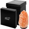 Bembo Qualità d'Autore Lampada di Sale Rosa dell'Himalaya Bembo - (1-2 kg) - Completamente Naturale - Lavorata a Mano - Certificate Una ad Una - Confezione Elegante per un Regalo Originale