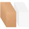BATENGKEJI 100 Fogli Cartoncino Kraft A6, Cartone Cartoline Vuote, Cartoncini Bianchi Marrone, Post Carta per Pittura, Modellismo, Arti e Mestieri, Biglietti Auguri Fai da te (350 g/m²)
