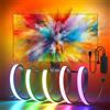 MIWATT Luce per monitor da gioco, retroilluminazione con effetto di sincronizzazione del colore dello schermo, per monitor da 27 a 32 pollici, compatibile con Windows