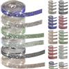 Swpeet 6 Rotoli 6 Colori 4 Righe Strisce di Nastro di Strass Autoadesivi, Adesivi Nastro di Cristallo Lucido con Diamanti Imitazione, Nastro Adesivo di Strass
