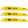 SabreCut SCRS610DF_3 - Lame per sega a sciabola, 150 mm, 6 TPI S610DF, per taglio veloce in legno e metallo, compatibili con Bosch Dewalt e molti altri