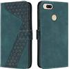 OKZone Cover per Xiaomi Mi 5X/Mi A1, Custodia in PU Pelle per Xiaomi Mi 5X/Mi A1, Custodia a Libro Protettiva Folio Portafoglio con Chiusura Magnetica e Slot per Carte Wallet Case Flip Cover (Verde)
