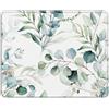 AOKSUNOVA Tappetino per il mouse piccolo con motivo Mouse Pad 21 x 26 cm Foglie di Eucalyptus