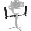 Tilta Staffa a Doppia Impugnatura Compatibile con DJI RS4 Pro/RS4/RS3 Pro/RS3/RS2/RSC2 Gimbal, Impugnatura Regolabile con Punti di Montaggio da 1/4-20, Cold Shoe TGA-DHB2