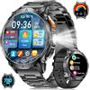 BENYAR SMART Orologio Smartwatch Uomo Militare con Luce a LED, Display AMOLED 1,62 Pollici, Smart watch con Funzione Telefono, Batteria 730 mAh, Frequenza Cardiaca/Monitor del Sonno, 119 Modalità Fitness Tracker