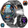 BENYAR SMART Orologio Smartwatch Uomo Militare con Luce a LED, Display AMOLED 1,62 Pollici, Smart watch con Funzione Telefono, Batteria 730 mAh, Frequenza Cardiaca/Monitor del Sonno, 119 Modalità Fitness Tracker