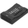 Leapiture SCART per Adattatore Video RF RF 67.25Mhz/61.25Mhz Convertitore di Uscita SCART a Convertitore Coassiale Riduzione della Perdita di Trasmissione per TV Box