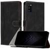 JayModCase Custodia per Samsung Galaxy A41,Flip Custodia Portafoglio Caso Libro con Magnetica | porta carte di credito | Supporto Stand - Nero
