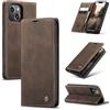 Ottcooed Cover per iPhone 14 Plus Custodia, Cover Pellicola a Libro Portafoglio in Pelle Porta Carte Protettiva Slot per Scheda Flip Case Wallet Case con iPhone 14 Plus, Caffè