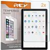 REY Pellicola proteggi schermo per CHUWI Hi10 PRO 10.1 / Hi10 AIR/Hi 10 PRO / Hi10X, pellicola in vetro temperato, qualità premium, protezione perfetta da graffi, rotture, umidità, [confezione da 2