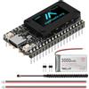 YELUFT 1 scheda di sviluppo pre-saldata ESP32 LoRa V4 con batteria da 3000 mAh, Wi-Fi integrato Bluetooth SX1262 868 MHz LoRa, display OLED da 0,96 pollici, interfaccia USB C per tastiera mesh