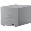 Beelink Mini PC ME Pro, NAS Intel N95 12G LPDDR5 128G SSD, 2 slot per disco, 3 slot M.2, dual LAN/WiFi 6/BT5.4, file server/memoria NAS/router software/storage di rete