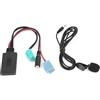 Tbest Adattatore o per Auto, Cavo o Bluetooth a 6 Pin Adattatore AUX IN per Auto con Microfono Adatto per Clio/Espace/Megane