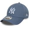 New Era 9Forty MC Classic Yankees CapEra Uomo/Donna - Cappello da baseball MLB Snapback, con visiera, per tutte le stagioni Primavera Estate Autunno Inverno, Blu, Taglia unica