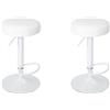HOME DECO FACTORY, HD0150, Set di 2 sgabelli da bar Mumford regolabili in bianco, mobili, seduta, sgabello e sedia da bar, 36 x 63,5 x 36 cm, altezza seduta 60 cm, bianco