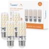 I-SHUNFA Lampada a LED da mais E27 dimmerabile da 7W, luce bianca naturale da 4000 Kelvin, sostituisce la alogena da 70 watt, 1000Lm A60 Edison E27 a risparmio energetico (4 pezzi).