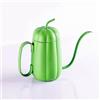 Kilimazart Bollitore a collo di cigno a forma di zucca con beccuccio lungo per una preparazione precisa 450 ml (Verde)