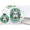 La Huella Tazza e portachiavi personalizzati Guerre stellari - Stormtrooper caffè. Che la schiuma ti accompagni! !