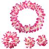 Clyhon Catene Hawaiane Ghirlanda Di Festa Corona Hawaiana Decorativa Catene Di Fiori Gonna Hawaiana Fascia Braccialetti A Catena Gonna Di Erba Accessori Per Costumi Da Festa Per Feste A Tema