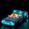 BrickBling Kit di illuminazione compatibile con Lego Time Machine 77256 di Back to The Future (non modello) - Compatibile con Lego Time Machine from Back to The Future - Modello di blocchi di costruzione