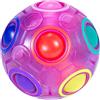 ROXENDA Magic Ball Rainbow Ball, Gioco di Abilità Puzzle Ball - Rompicapo e Palla Antistress per Bambini e Adulti (Viola)