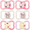MAM Istruzioni in Lingua Straniera MAM Day & Night MAM Air Skin Soft Ciuccio in silicone 16+ MAM Air Night Girl Set da 6 incl. 3 contenitori sterili per il trasporto.