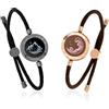 TOTWOO Braccialetto touch per coppia di braccialetti vibranti e luminosi, regali a lunga distanza per LDR Smart Jewelry Bluetooth App Control Montagna e mare