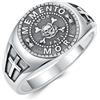PROESS Memento Mori - Anello con teschio in argento Sterling 925, con albero della vita, anello Memento Mori, idea regalo per uomini e donne, per anniversari (misura 9/10/11), 11, Argento sterling