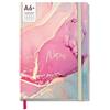 Häfft paper&you® quaderno a quadretti A6+ con Banda elastica rosa seta con 156 pagine, 78 fogli - taccuino, diario, agenda - Sostenibile & rispettoso con il clima