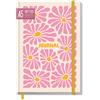 Häfft paper&you® Dotted Journal punteggiato A5 con elastico [Pink Flowers] 156 pagine - taccuino a punti, diario - sostenibile e climaticamente neutrale