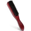 Qufiiry Spazzola Setole Cinghiale, spazzola per barba con setole di cinghiale per la cura quotidiana della barba, Spazzola per Capelli con Legno per Ricci, Lisci, Donne, Uomini