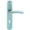 Alpertec Betty Alpertec - LS in ottone cromato satinato per porte a forma di corona set maniglia porta guarnizioni, 32961053