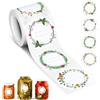 AiQInu 500 pezzi Etichette Adesive per Marmellate, Etichette Adesive Rotonde rotondi da 5 cm, con 4 motivi decorativi, adatti per barattoli di marmellata, sacchetti regalo, bottiglie di vetro, ecc.