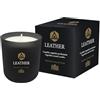 Cereria Di Giorgio - Candela Profumata in Cera Vegetale - Made In Italy - Aromaterapia Private Collection - Leather - Durata 44 ore